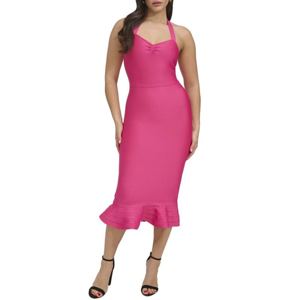 Siena Womens  Bandage Knit Midi Dress